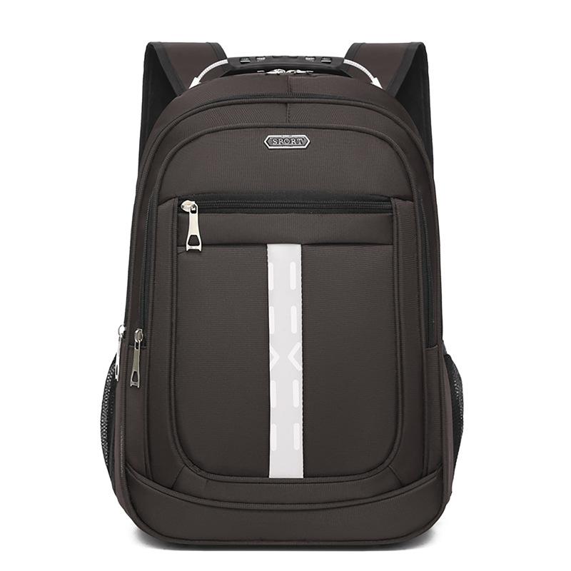 New backpack men s casual simple junior high school college student schoolbag business large capacity travel backpack коричневий
New backpack men s casual simple junior high school college student schoolbag business large capacity travel backpack коричневий