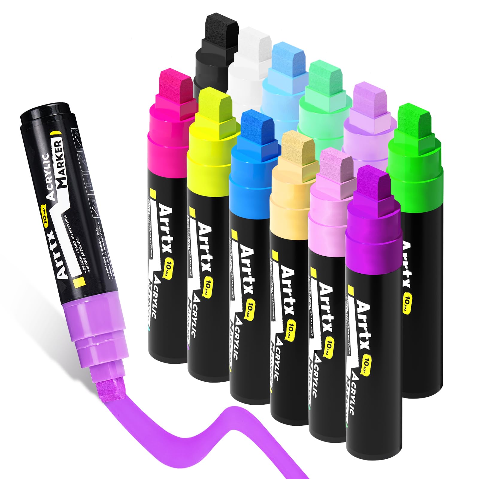 Arrtx Jumbo Poster Markers 10 мм Jumbo Felt Tips 12 цветов Акриловые маркеры для краски Ручки на масляной основе для создания поделок из камня
Arrtx Jumbo Poster Markers 10 мм Jumbo Felt Tips 12 цветов Акриловые маркеры для краски Ручки на масляной основе для создания поделок из камня