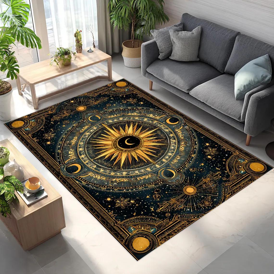 Celestial Sun and Moon Area Rugs Anti-Slip Rug Machine Washable Carpets for Home Living Room Bedroom Bathroom Decor Floor Mat 40x60CM
Celestial Sun and Moon Area Rugs Anti-Slip Rug Machine Washable Carpets for Home Living Room Bedroom Bathroom Decor Floor Mat 40x60CM