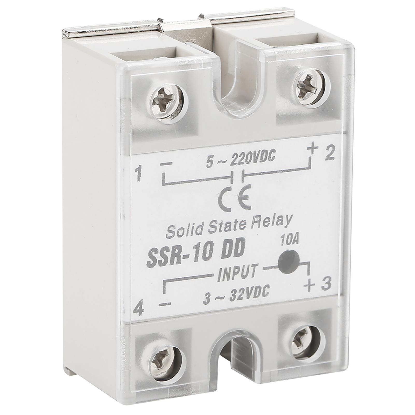 SSR 10 DD 10A 5 220VDC Solid State Relay For Industrial Automation Process
SSR 10 DD 10A 5 220VDC Solid State Relay For Industrial Automation Process