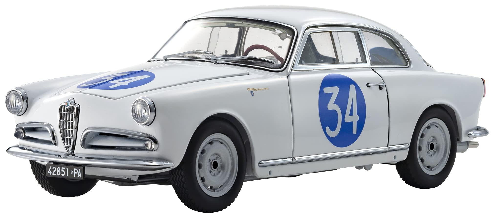 Kyosho Original Alfa Romeo Giulietta SV Targa Florio Готовый продукт 1/18 1960#34
Kyosho Original Alfa Romeo Giulietta SV Targa Florio Готовый продукт 1/18 1960#34