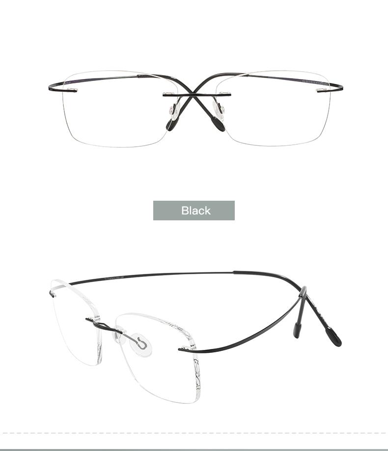Titanium Large Size Lightweight Rectangular Men and Women Colored Flexible Rimless Glasses Frame For Myopia Prescription Lenses чорний
Titanium Large Size Lightweight Rectangular Men and Women Colored Flexible Rimless Glasses Frame For Myopia Prescription Lenses чорний