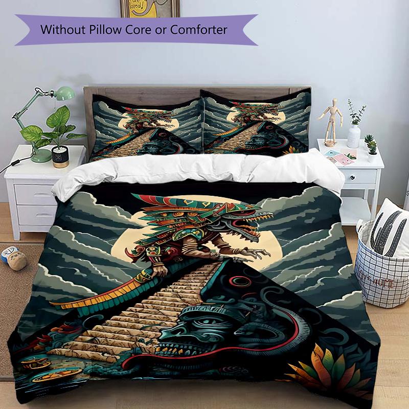 3pcs Anime Dragon Pyramid Bedding Set - Includes One Quilt Cover and Two Pillowcases (No Core) - Perfect for Bedroom Decor and Guest Room Accessories. 135x200cm
3pcs Anime Dragon Pyramid Bedding Set - Includes One Quilt Cover and Two Pillowcases (No Core) - Perfect for Bedroom Decor and Guest Room Accessories. 135x200cm