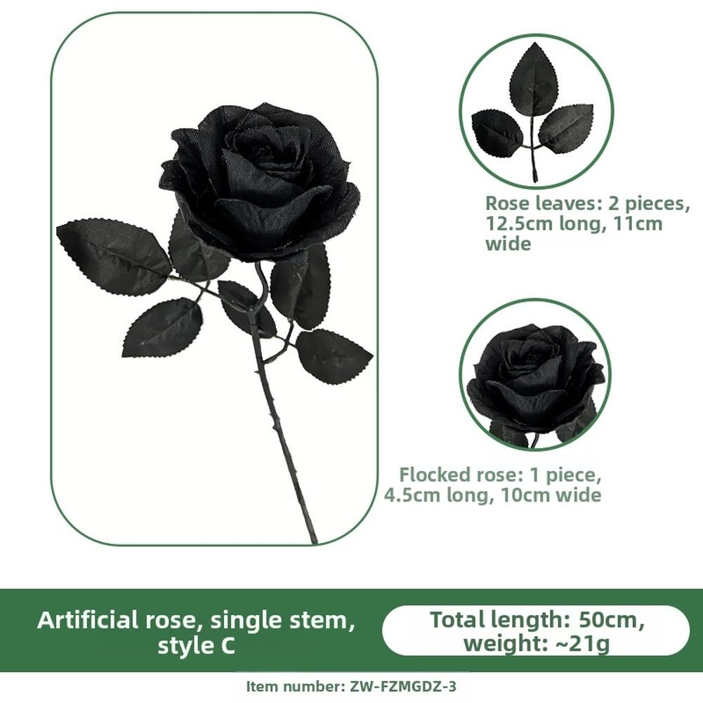 Single Stem Artificial Silk Flower in Black for Wedding and For Photography Use Featuring Long Lasting PPC and Silk
Single Stem Artificial Silk Flower in Black for Wedding and For Photography Use Featuring Long Lasting PPC and Silk