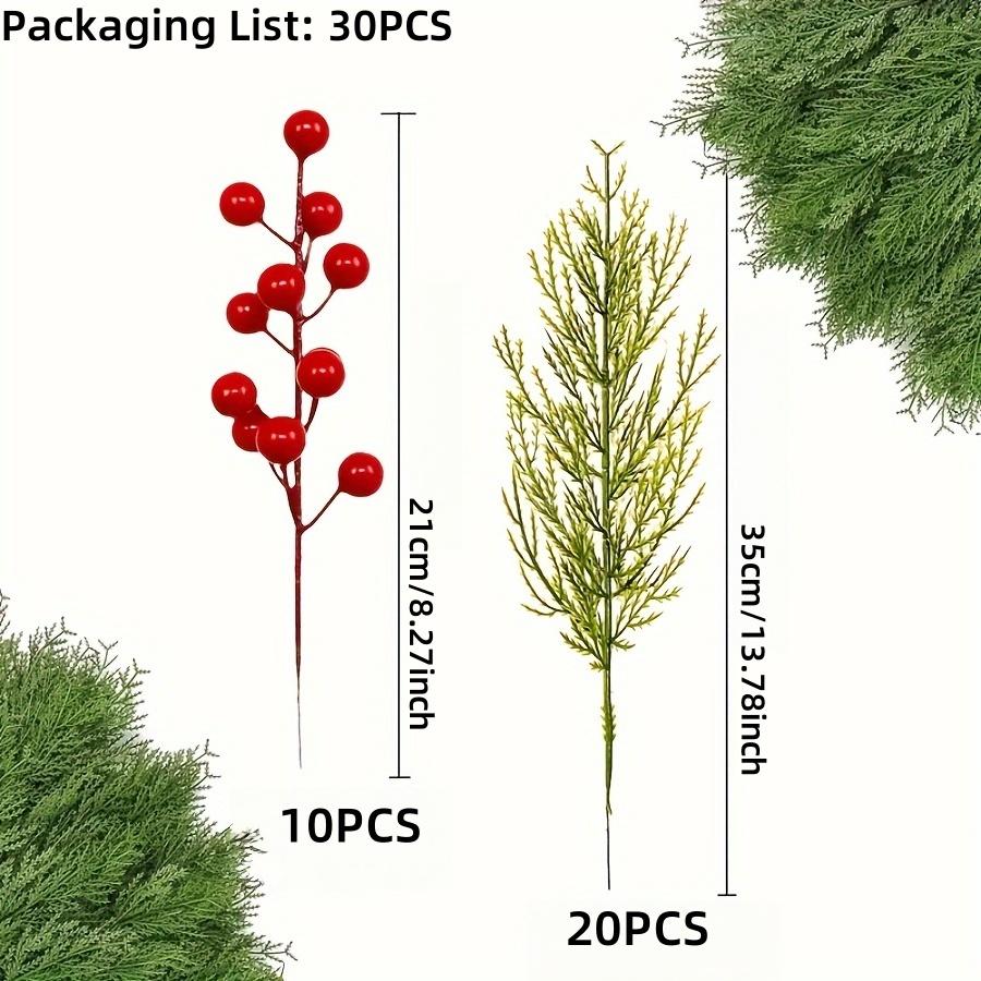 30 шт. Искусственные цветы зеленой сосны, Искусственные стебли с красными ягодами, Рождественские сосновые иголки, DIY гирлянда, Новогодние украшения
30 шт. Искусственные цветы зеленой сосны, Искусственные стебли с красными ягодами, Рождественские сосновые иголки, DIY гирлянда, Новогодние украшения