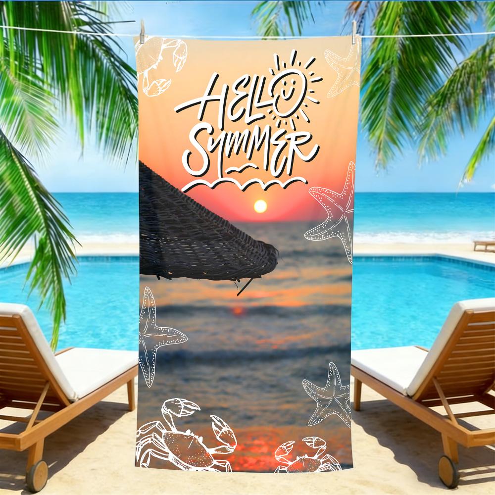Playful Summer Beach Towel – Sand Resistant Quick Dry with Hand-Drawn Sea Creature Design W40*H60(CM)
Playful Summer Beach Towel – Sand Resistant Quick Dry with Hand-Drawn Sea Creature Design W40*H60(CM)