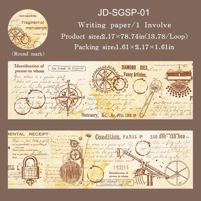 JIANWU Fragment of Manuscriptseries Vintage English Text Landscape Material Collage Scrapbook Tape Creative Journal Stationery
JIANWU Fragment of Manuscriptseries Vintage English Text Landscape Material Collage Scrapbook Tape Creative Journal Stationery