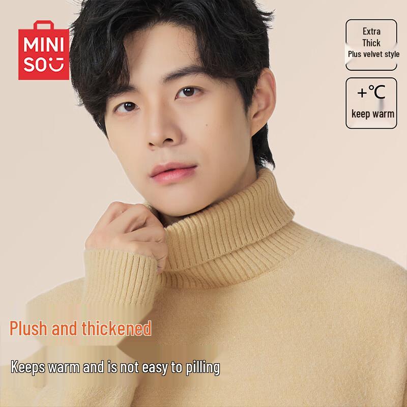 MINISO Men s Soft Cashmere-Feel Turtleneck Sweater L
MINISO Men s Soft Cashmere-Feel Turtleneck Sweater L