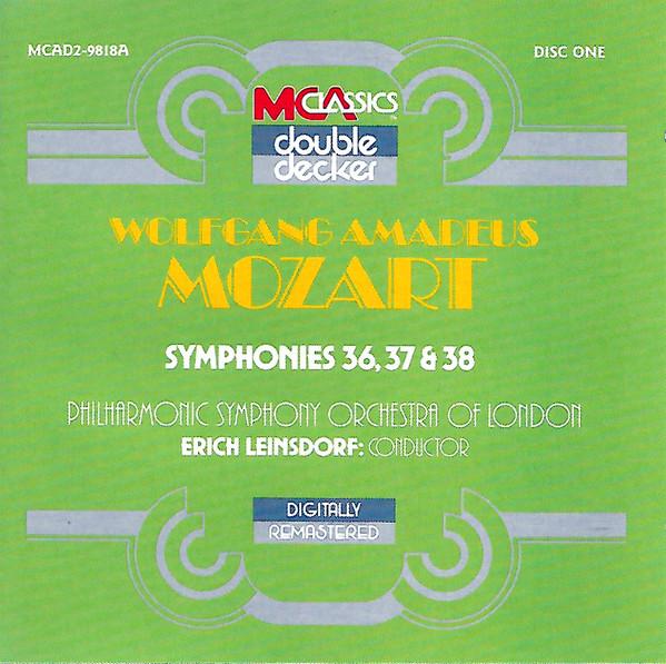 CD WOLFGANG AMADEUS MOZART - PHILHARMO - Symphonies 36, 37 & 38 MCAD29818A MCA Classics 1988 Japan Classical Used
CD WOLFGANG AMADEUS MOZART - PHILHARMO - Symphonies 36, 37 & 38 MCAD29818A MCA Classics 1988 Japan Classical Used