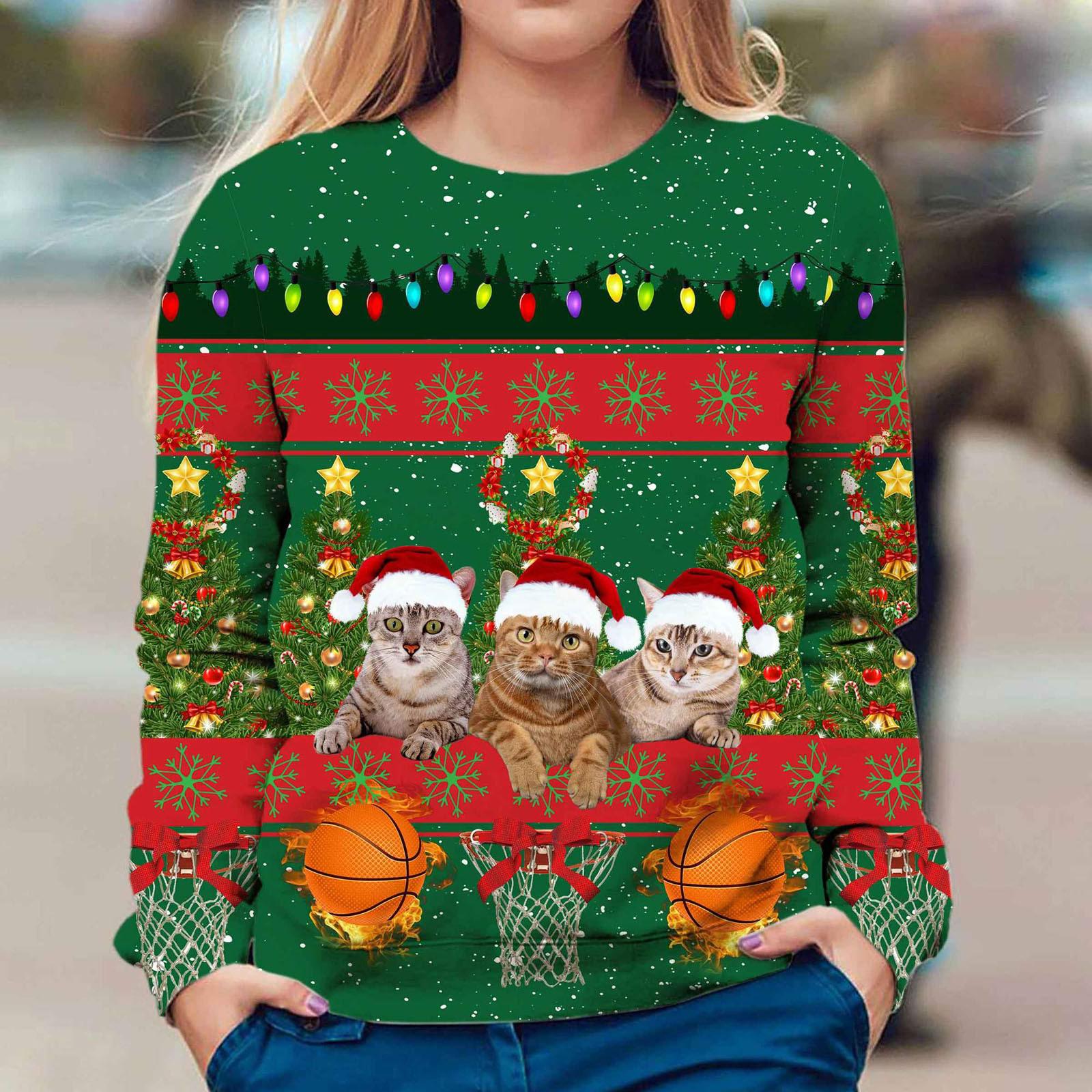 Женские топы с круглым вырезом и длинными рукавами с рождественским принтом, рубашки
Женские топы с круглым вырезом и длинными рукавами с рождественским принтом, рубашки