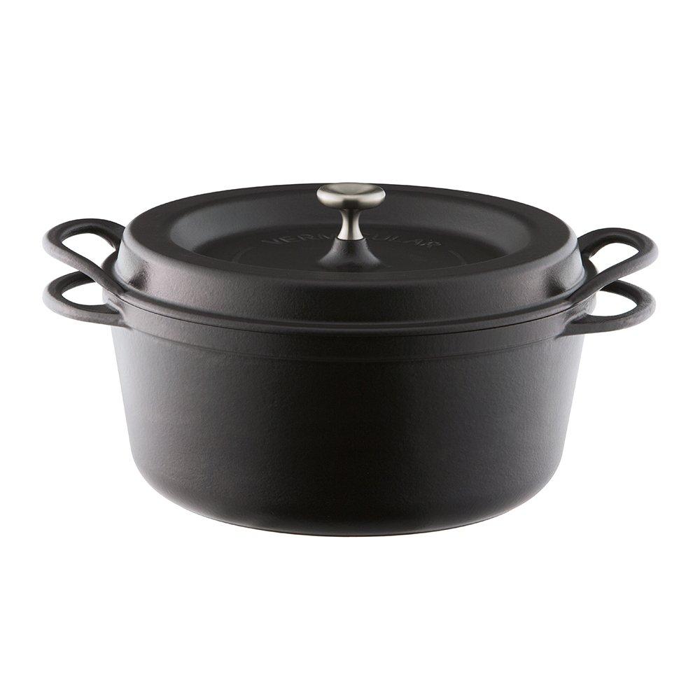 Vermicular Cast Enamel Pot 26cm Matte Black Anhydrous Cooking Special Recipe Book Included Oven Pot Round MBK26R
Vermicular Cast Enamel Pot 26cm Matte Black Anhydrous Cooking Special Recipe Book Included Oven Pot Round MBK26R