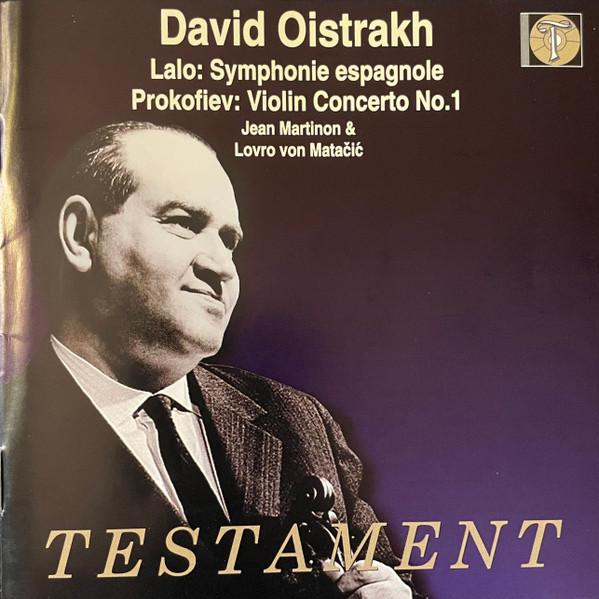 CD PROKOFIEV, LALO; OISTRAKH - Lalo:Symphonie Espagnol SBT1116 Testament 1997 UK Classical Used
CD PROKOFIEV, LALO; OISTRAKH - Lalo:Symphonie Espagnol SBT1116 Testament 1997 UK Classical Used