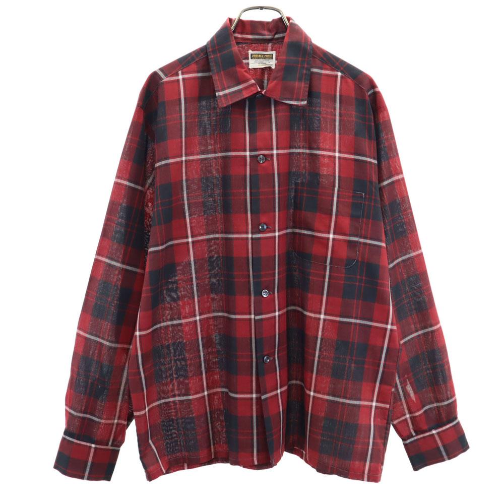 DURABLE PRESS 60s Vintage Box Silhouette Check Pattern Long sleeve shirt Men s Used
DURABLE PRESS 60s Vintage Box Silhouette Check Pattern Long sleeve shirt Men s Used