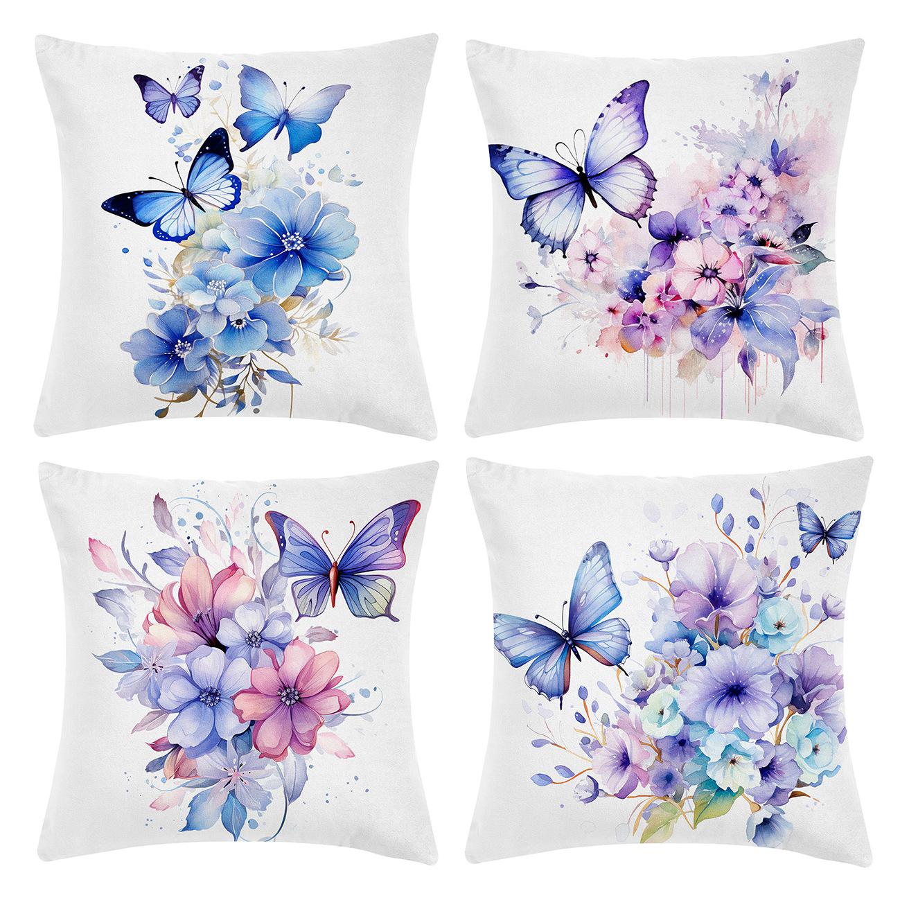 Spring and Summer Butterfly Print Pillow Car Cushion Head-to-bench Pillow Short Plush Pillow Case
Spring and Summer Butterfly Print Pillow Car Cushion Head-to-bench Pillow Short Plush Pillow Case