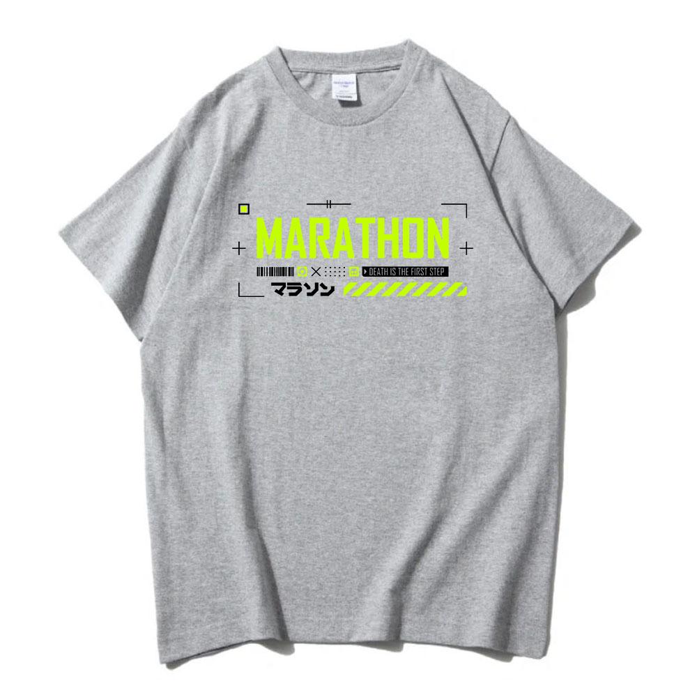 Death Is The First Step Printing T-shirt Game Marathon Graphic Design T Shirt Short Sleeve O-neck Male Tshirt Unisex Streetwear XXL
Death Is The First Step Printing T-shirt Game Marathon Graphic Design T Shirt Short Sleeve O-neck Male Tshirt Unisex Streetwear XXL