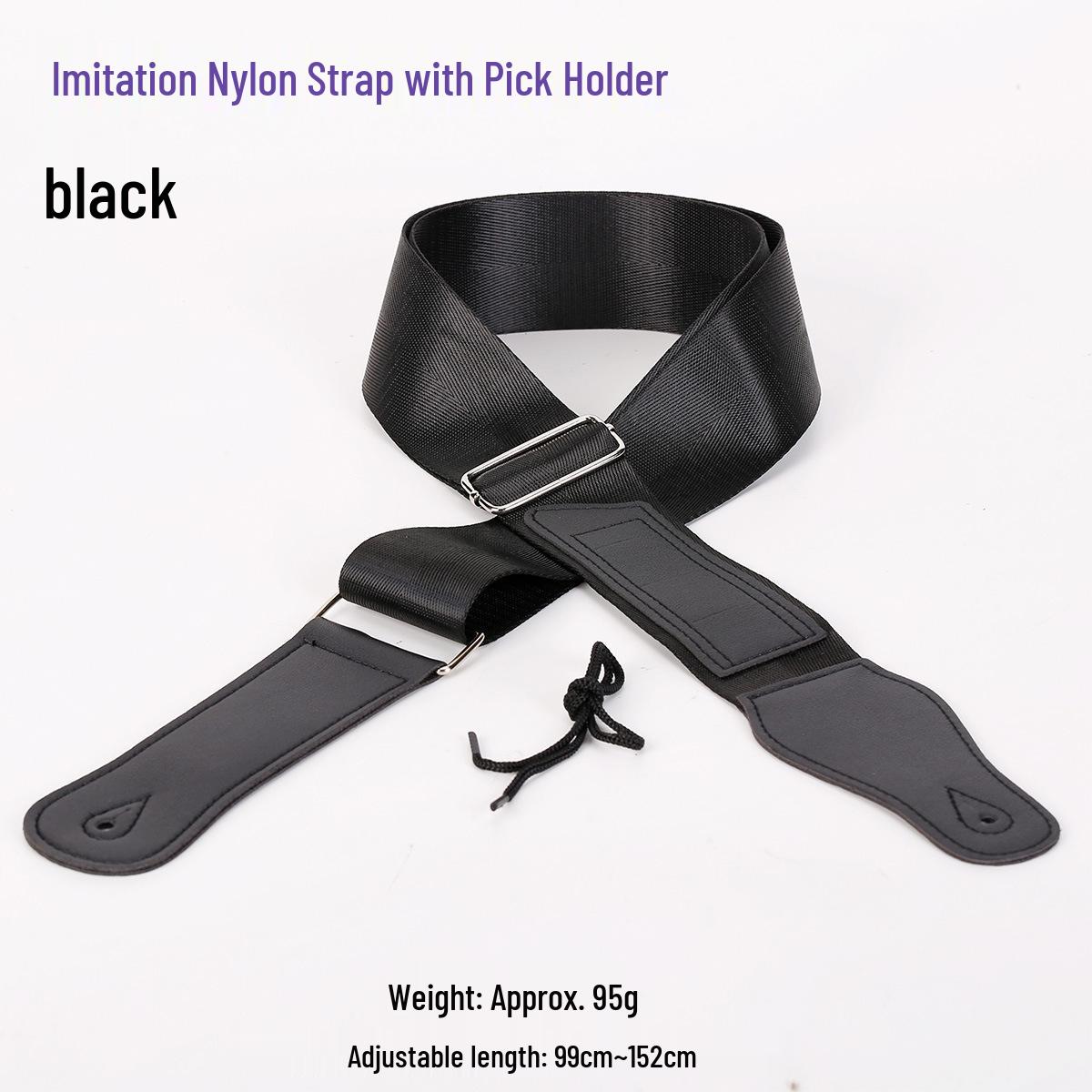 High-Quality Solid Color Nylon Electric Guitar Strap with Pick Holder
High-Quality Solid Color Nylon Electric Guitar Strap with Pick Holder