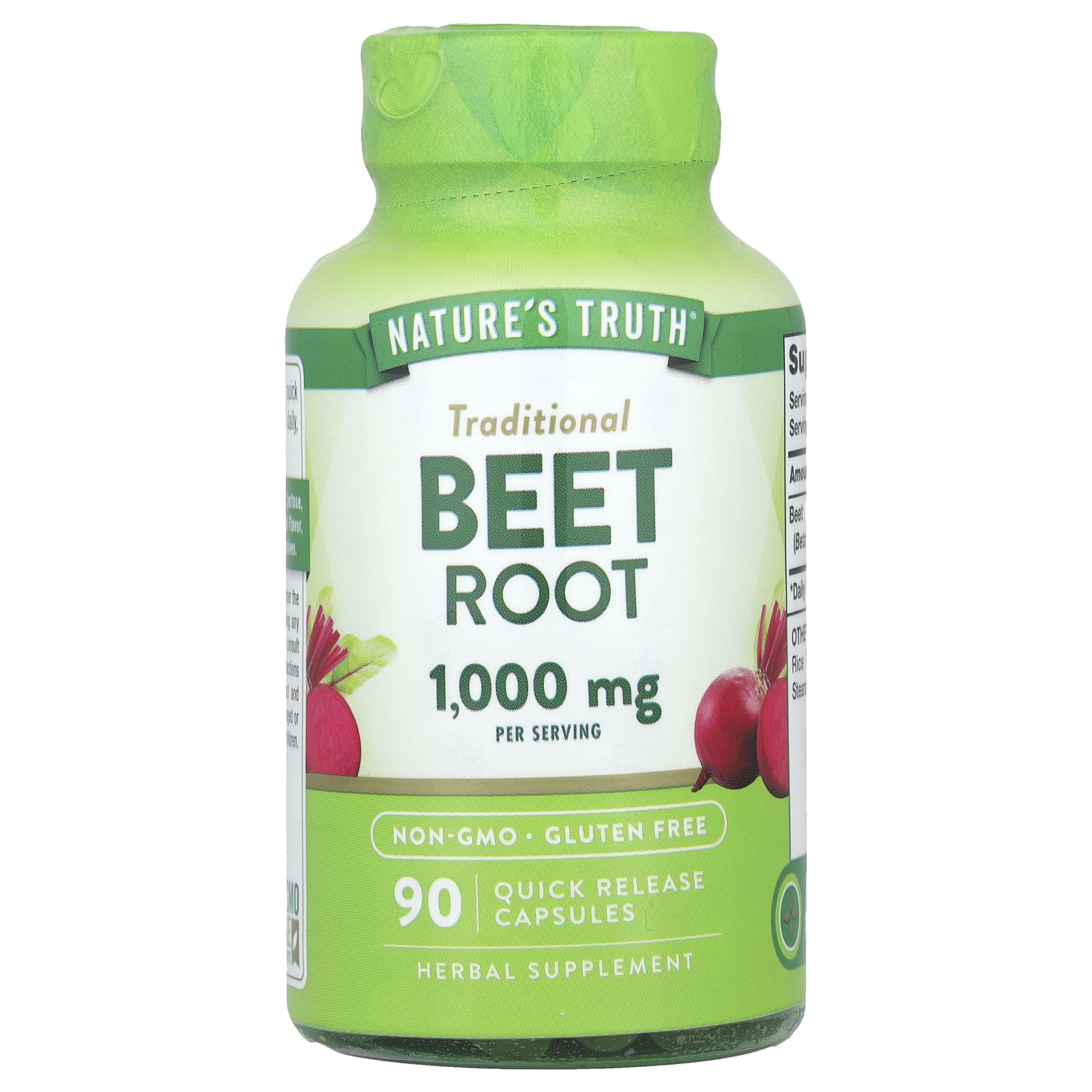 Nature S Truth, Beet Root, 1,000Mg, 90 Rapid Release Capsules (500Mg per Capsule)
Nature S Truth, Beet Root, 1,000Mg, 90 Rapid Release Capsules (500Mg per Capsule)