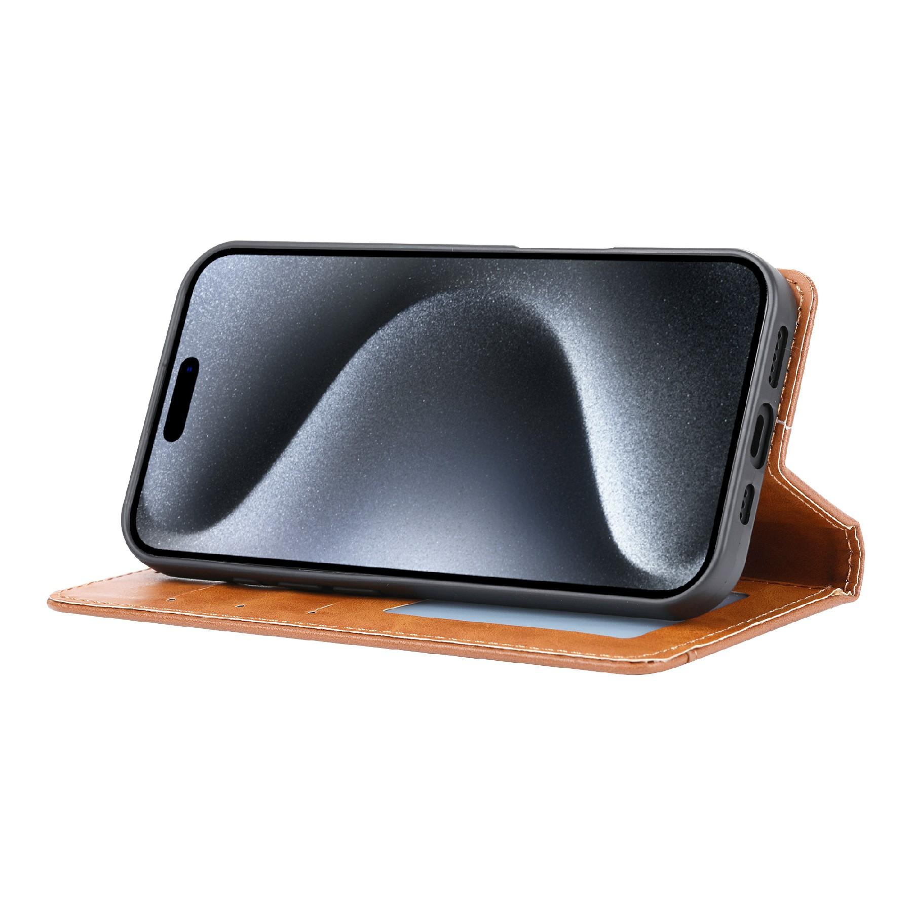 For iPhone 16 Plus Cell Phone Case Magnetic Closing PU Leather Stand Cover Light Brown
For iPhone 16 Plus Cell Phone Case Magnetic Closing PU Leather Stand Cover Light Brown