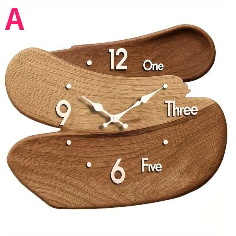 1pc Modern Wooden Wall Clock Silent Non-Ticking Unique Interlocking Design Wood Grain Face & Hands for Home Office Decoration
1pc Modern Wooden Wall Clock Silent Non-Ticking Unique Interlocking Design Wood Grain Face & Hands for Home Office Decoration