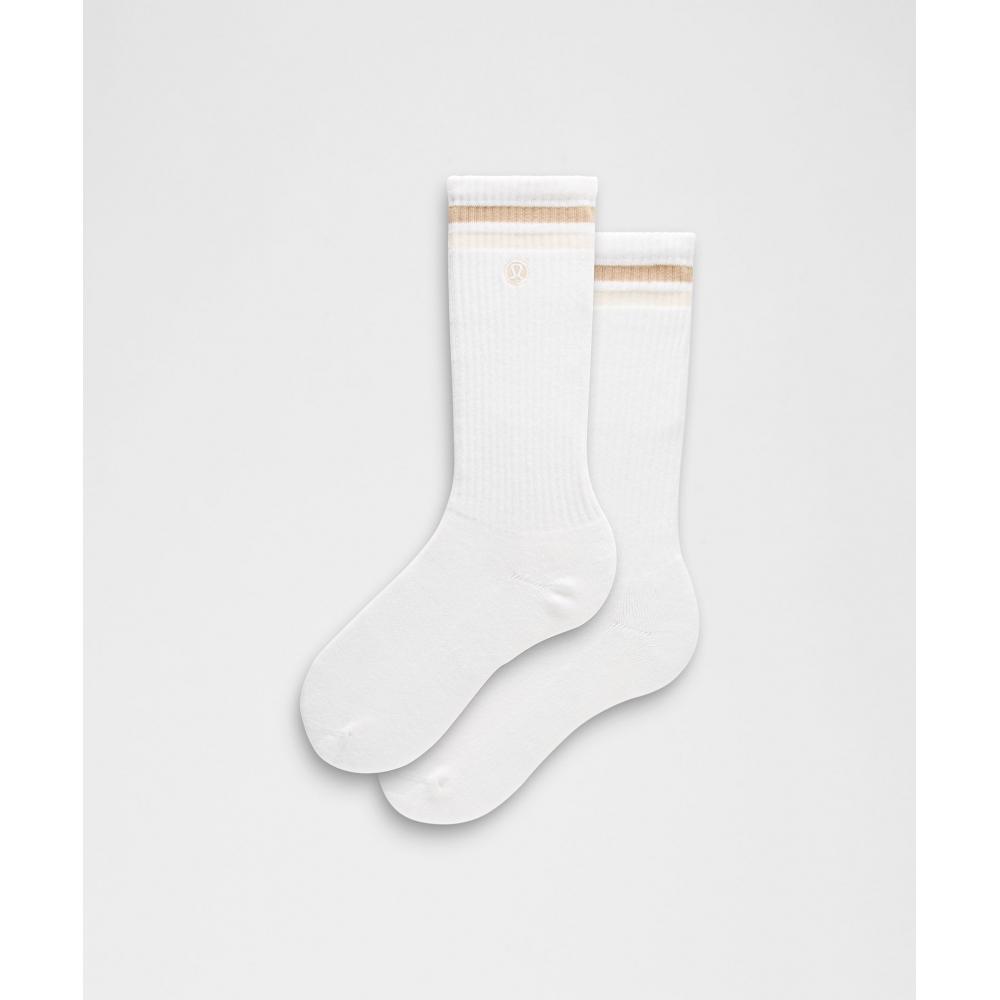 Lululemon Носки унисекс Daily Essential Crew в полоску белого цвета Sheer Oak Light Ivory L
Lululemon Носки унисекс Daily Essential Crew в полоску белого цвета Sheer Oak Light Ivory L