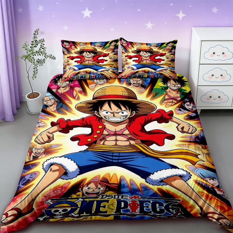 3pcs One Piece Duvet Cover Set Luffy Sauron Anime Bedding Set Quilt Cover with 2 Pillocase Bedroom Decor Teens Best Gifts 135x200cm
3pcs One Piece Duvet Cover Set Luffy Sauron Anime Bedding Set Quilt Cover with 2 Pillocase Bedroom Decor Teens Best Gifts 135x200cm