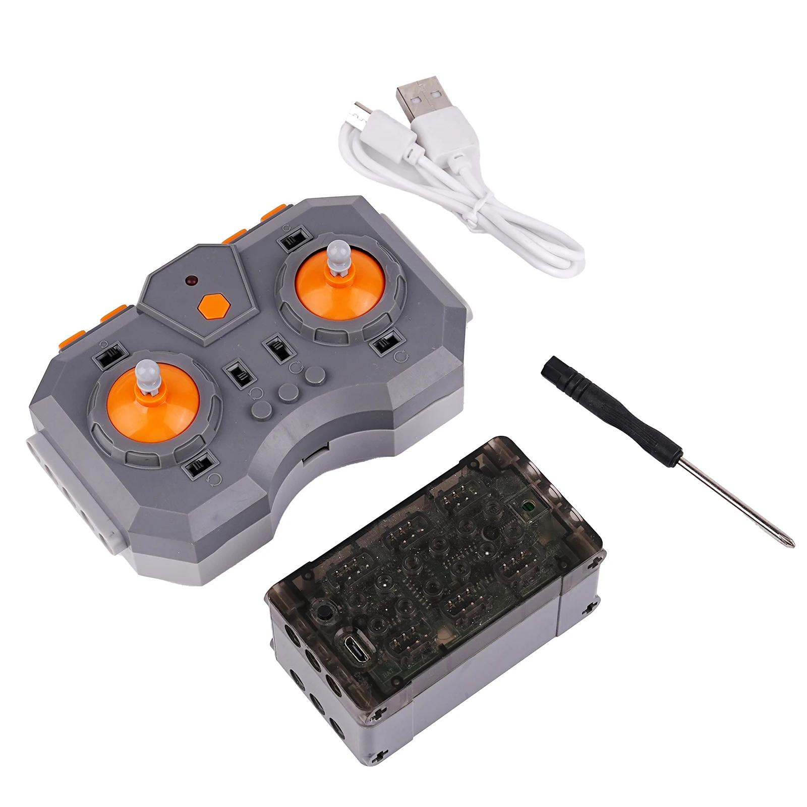 12-канальний пульт дистанційного керування, літієва батарея, набір, керування програмою через додаток, регульована швидкість, модуль живлення для MOC будівельних блоків
12-канальний пульт дистанційного керування, літієва батарея, набір, керування програмою через додаток, регульована швидкість, модуль живлення для MOC будівельних блоків