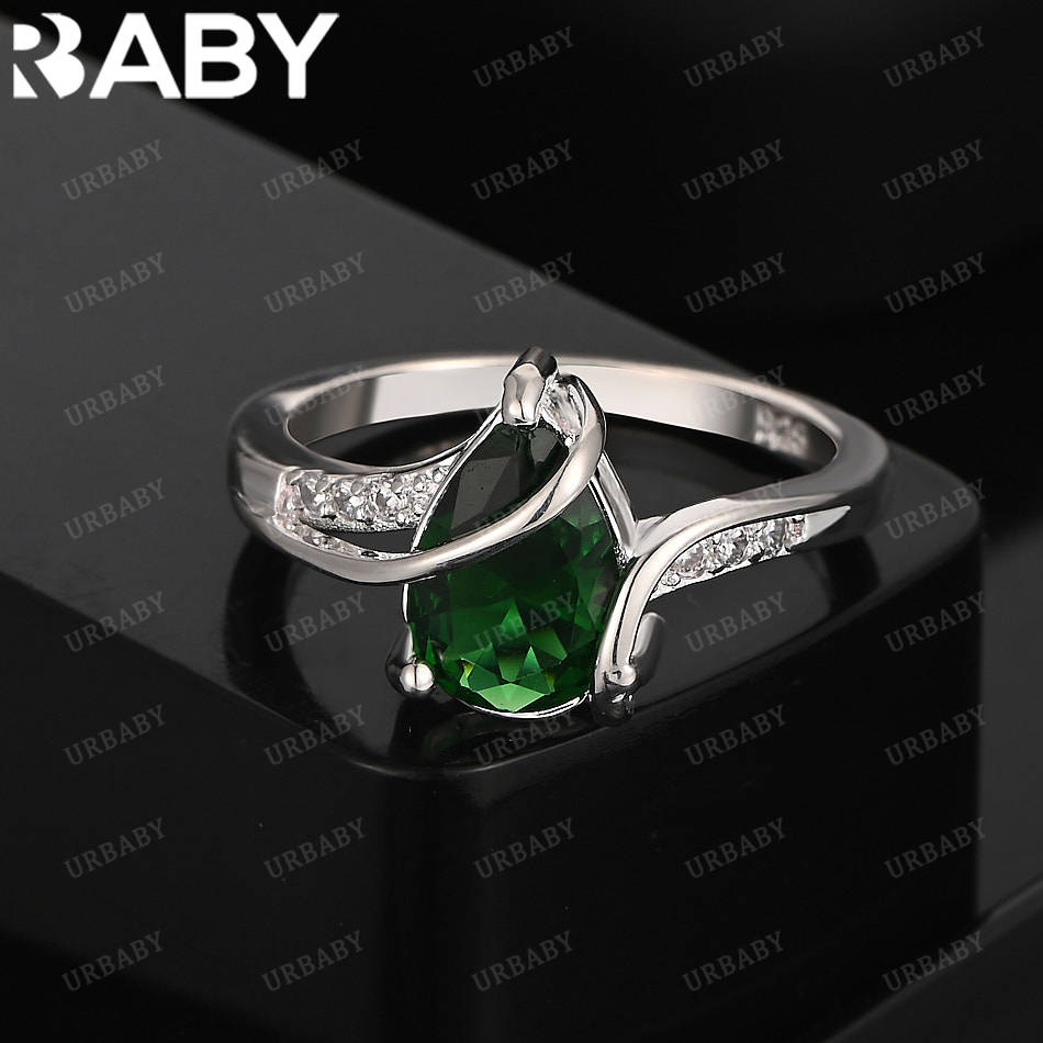 925 Sterling Silver Green Zircon Ring for Women Fashion Jewelry Vintage Grace Charm Noble Party Birthday Gifts 7
925 Sterling Silver Green Zircon Ring for Women Fashion Jewelry Vintage Grace Charm Noble Party Birthday Gifts 7