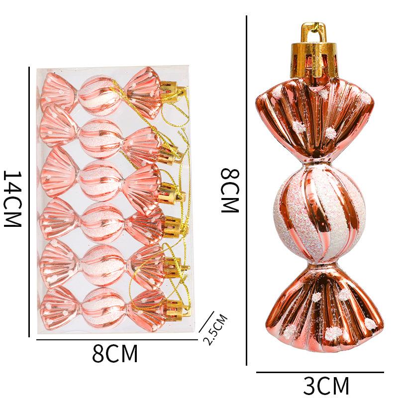 6pc Christmas tree pendants, colorful small round candies, Christmas decoration gift boxes, electroplated candy props,window display counter ornaments розового золота
6pc Christmas tree pendants, colorful small round candies, Christmas decoration gift boxes, electroplated candy props,window display counter ornaments розового золота