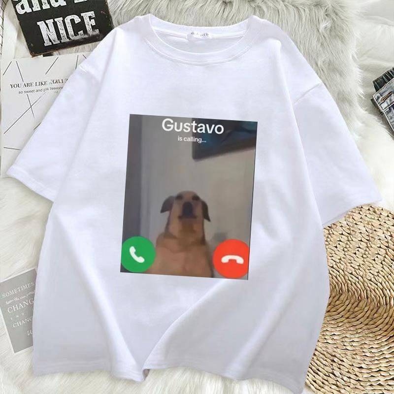 Women Funny Gustavo The Dogs Phone Call Graphic Printed Women TShirt Casual Short Sleeve Round Neck Tshirt Clothing Y2k Top S
Women Funny Gustavo The Dogs Phone Call Graphic Printed Women TShirt Casual Short Sleeve Round Neck Tshirt Clothing Y2k Top S