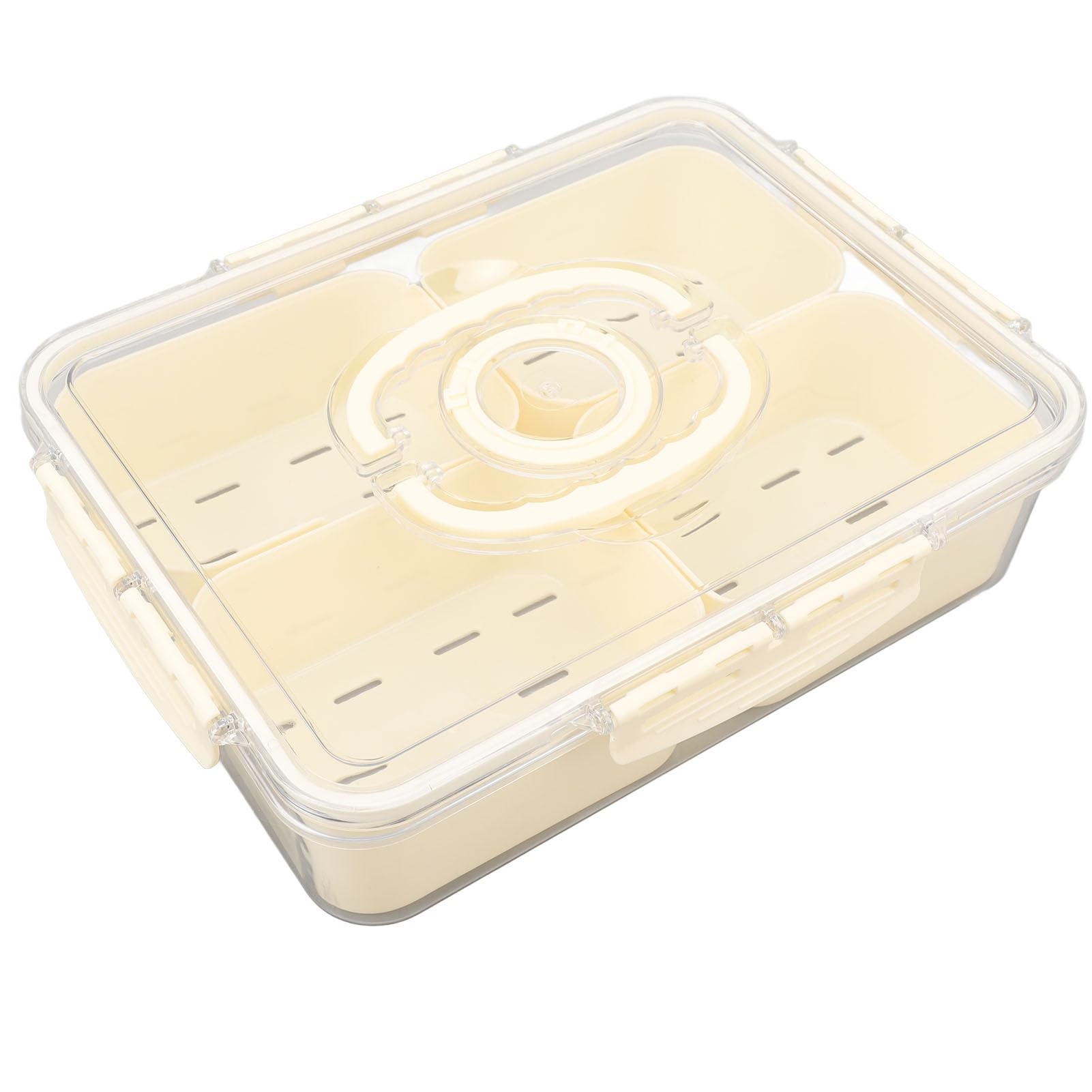 Sealed Food Storage Container with Lid,4-Compartment Divided Fridge Organizer Box (BPA Free,US FDA) Type A
Sealed Food Storage Container with Lid,4-Compartment Divided Fridge Organizer Box (BPA Free,US FDA) Type A
