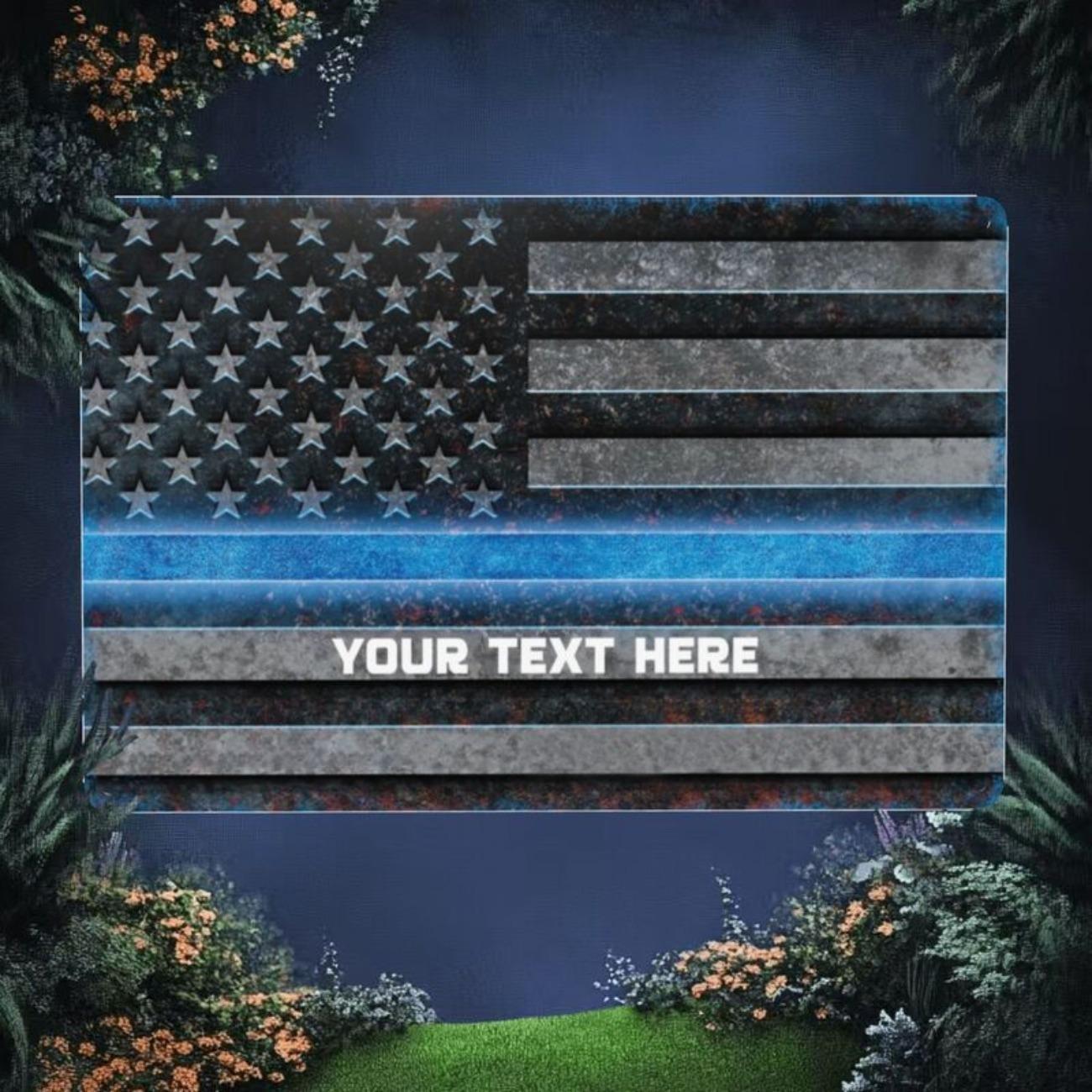 Personalized Thin Blue Line American Flag Metal Tin Sign 20x30cm Rustic Wall Art Man Cave Office Decor белый
Personalized Thin Blue Line American Flag Metal Tin Sign 20x30cm Rustic Wall Art Man Cave Office Decor белый