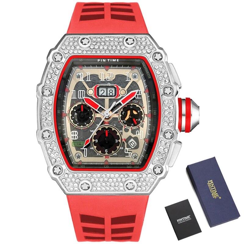 PINTIME военные мужские серебряные наручные часы мужские zegarek meski montre кварцевые часы мужские роскошные хронограф часы в стиле хип-хоп
PINTIME военные мужские серебряные наручные часы мужские zegarek meski montre кварцевые часы мужские роскошные хронограф часы в стиле хип-хоп