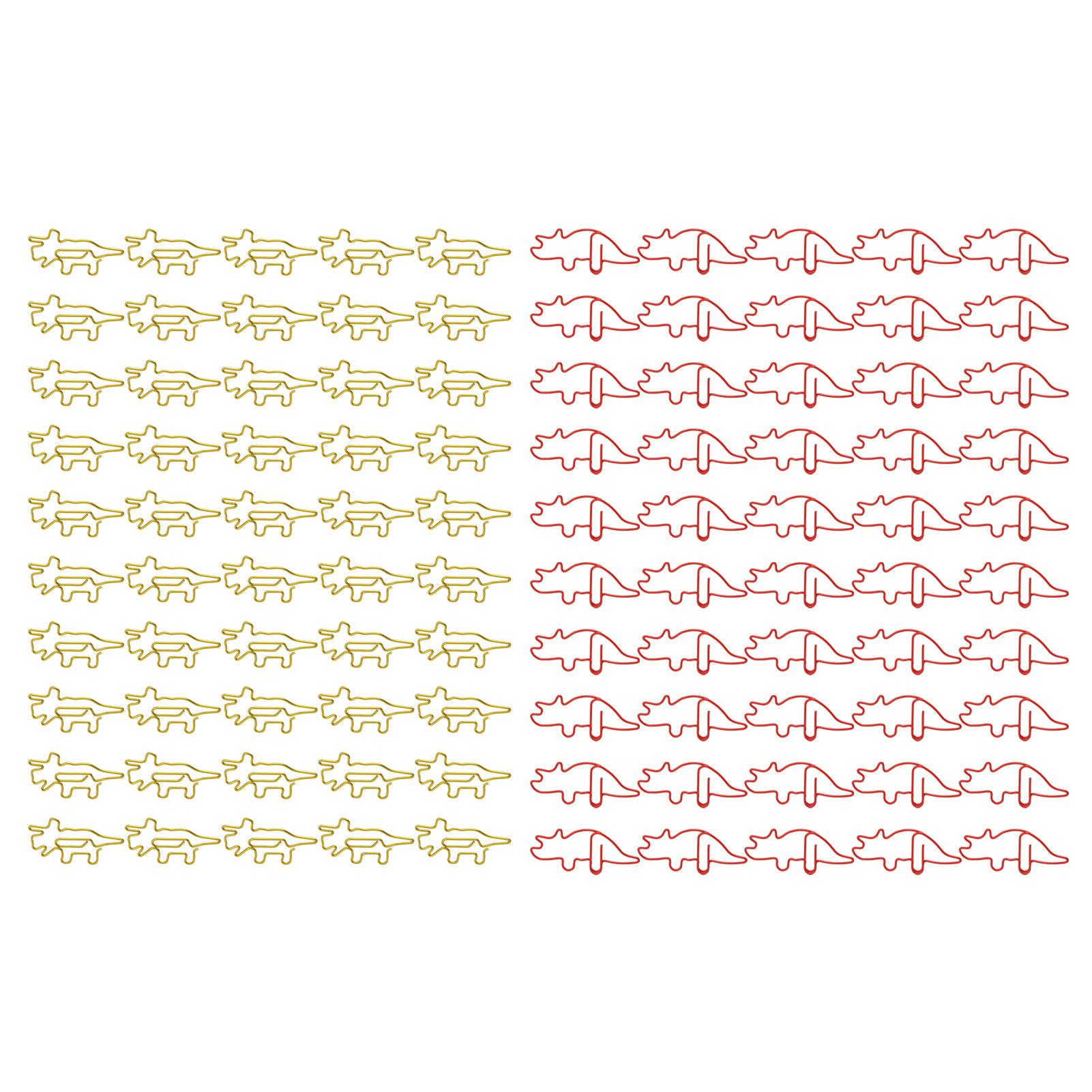 100pcs Dinosaur Paper Clips Cute Strong Clamping Force Portable Office Paper Clips for Document
100pcs Dinosaur Paper Clips Cute Strong Clamping Force Portable Office Paper Clips for Document