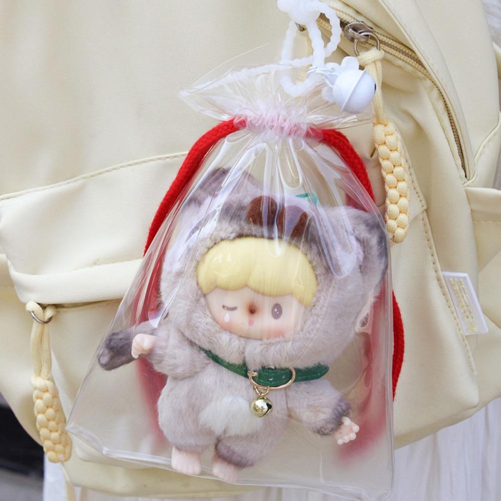 Drawstring 17cm Labubu Doll Bag PVC Crying Baby Doll Storage Bag Labubu Display Bag Travel 10cm white
Drawstring 17cm Labubu Doll Bag PVC Crying Baby Doll Storage Bag Labubu Display Bag Travel 10cm white