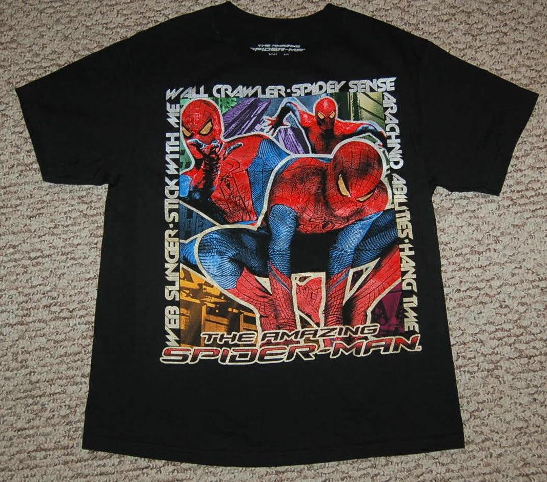 Boys Black T-Shirt THE AMAZING SPIDERMAN Wall Crawler 130
Boys Black T-Shirt THE AMAZING SPIDERMAN Wall Crawler 130