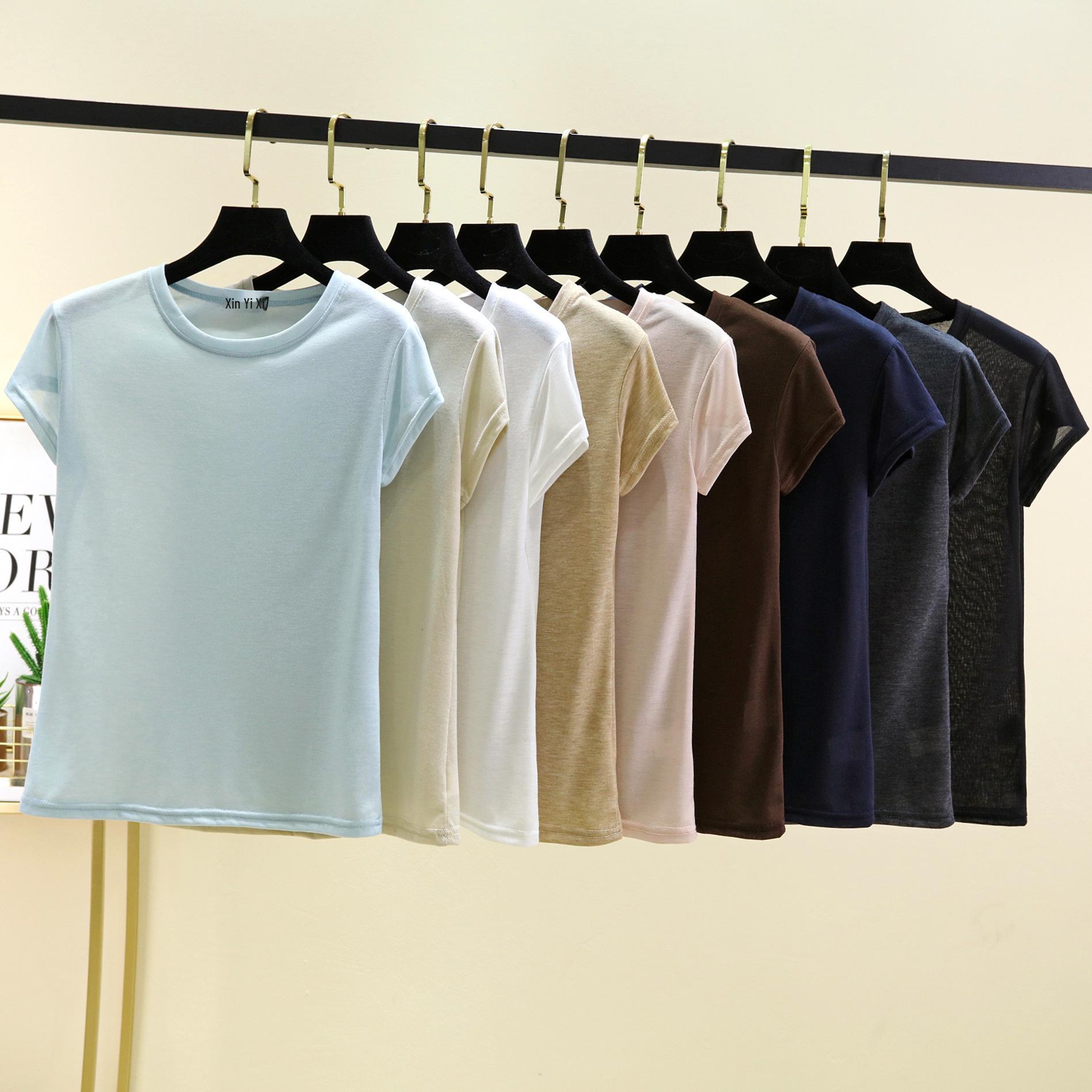 Women s Summer Round Neck Loose Fit Solid Color T-Shirt M світло-синій колір
Women s Summer Round Neck Loose Fit Solid Color T-Shirt M світло-синій колір