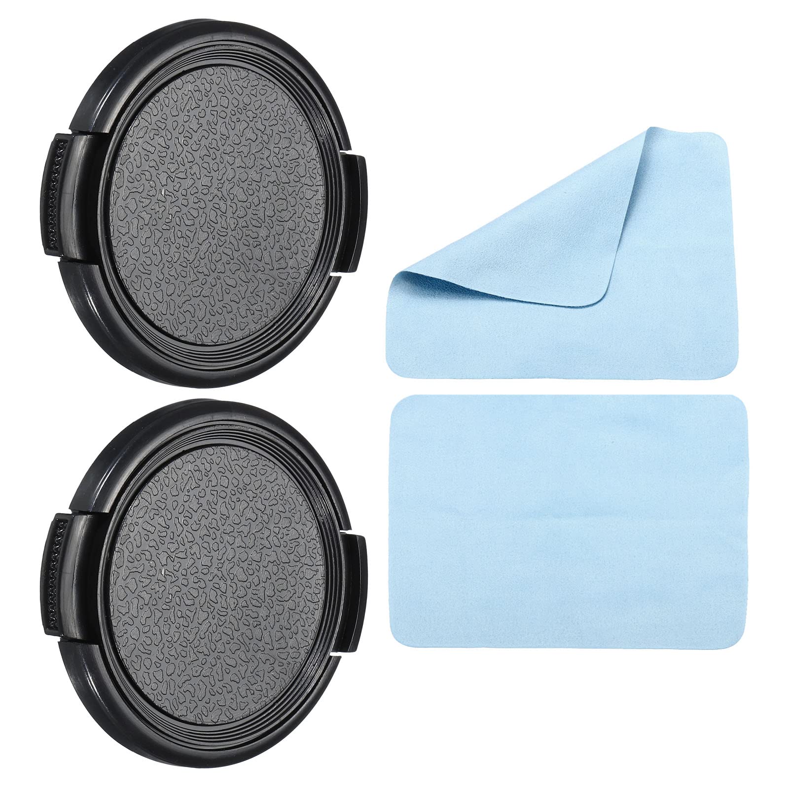 PATIKIL Camera Lens Cap 2pcs Side Pinch Front Lens Cover with Microfiber Cleaning Cloth 46mm Thread Universal for DSLR Lens
PATIKIL Camera Lens Cap 2pcs Side Pinch Front Lens Cover with Microfiber Cleaning Cloth 46mm Thread Universal for DSLR Lens