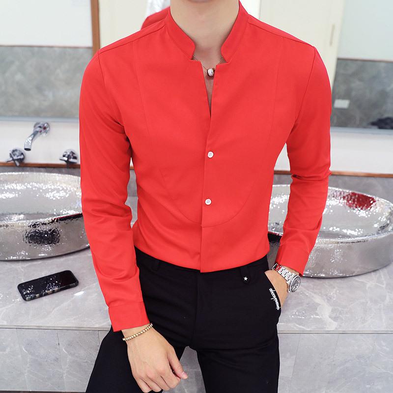 Trendy Stand-Collar Men s Patchwork Long-Sleeve Shirt - Three Colors, Plus Size, Hairstylist KTV Workwear Top XL
Trendy Stand-Collar Men s Patchwork Long-Sleeve Shirt - Three Colors, Plus Size, Hairstylist KTV Workwear Top XL