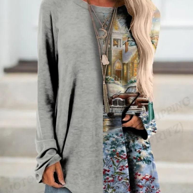 Веселая рождественская футболка Снеговик Футболка 3D Футболка с длинным рукавом Женская футболка Длинная футболка Женская туника Топы Футболки Женская осень 5XL
Веселая рождественская футболка Снеговик Футболка 3D Футболка с длинным рукавом Женская футболка Длинная футболка Женская туника Топы Футболки Женская осень 5XL