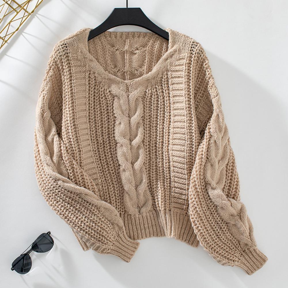 Жіночий повсякденний в язаний светр вільного крою з V-подібним вирізом і довгим рукавом, однотонний светр для жінок S хакі
Жіночий повсякденний в язаний светр вільного крою з V-подібним вирізом і довгим рукавом, однотонний светр для жінок S хакі