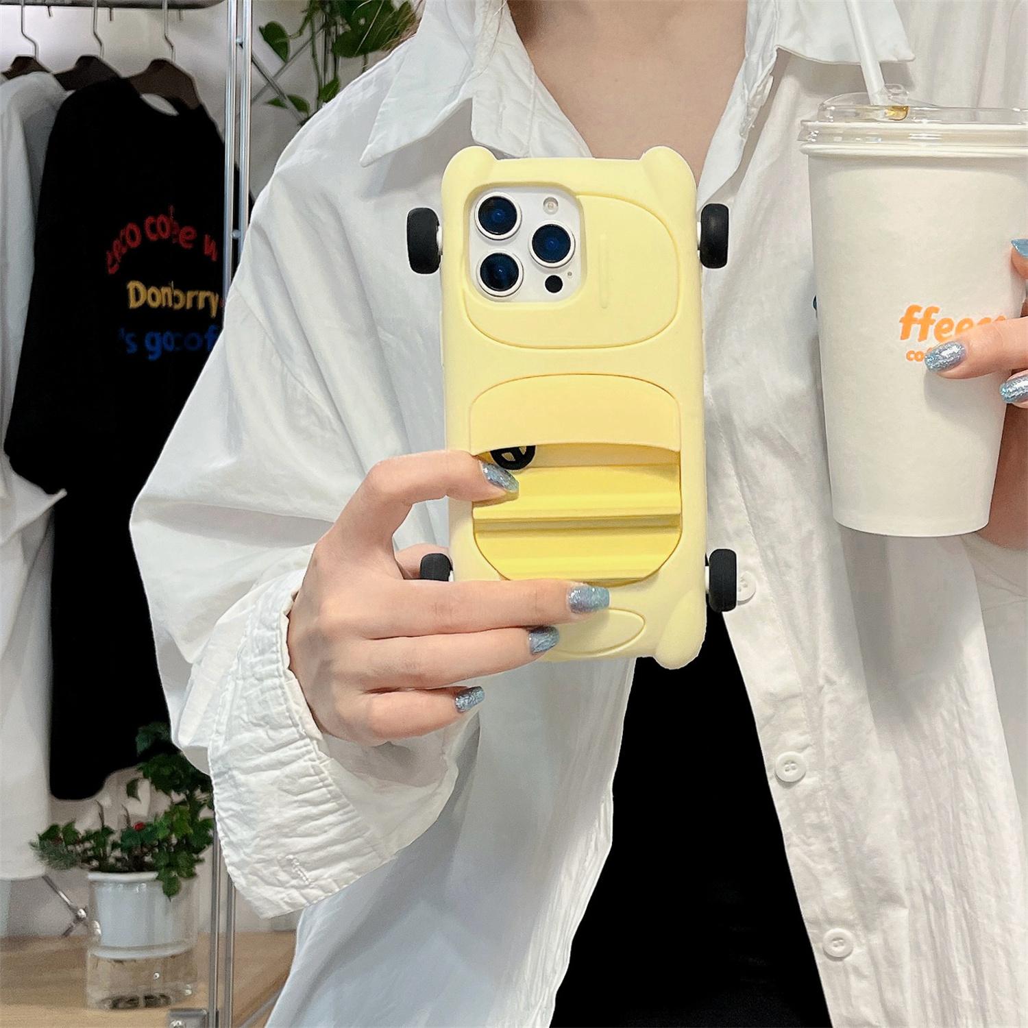 For iPhone 15 Pro Max Silicone Case Cute Sports Car Style Shockproof Phone Cover Yellow
For iPhone 15 Pro Max Silicone Case Cute Sports Car Style Shockproof Phone Cover Yellow