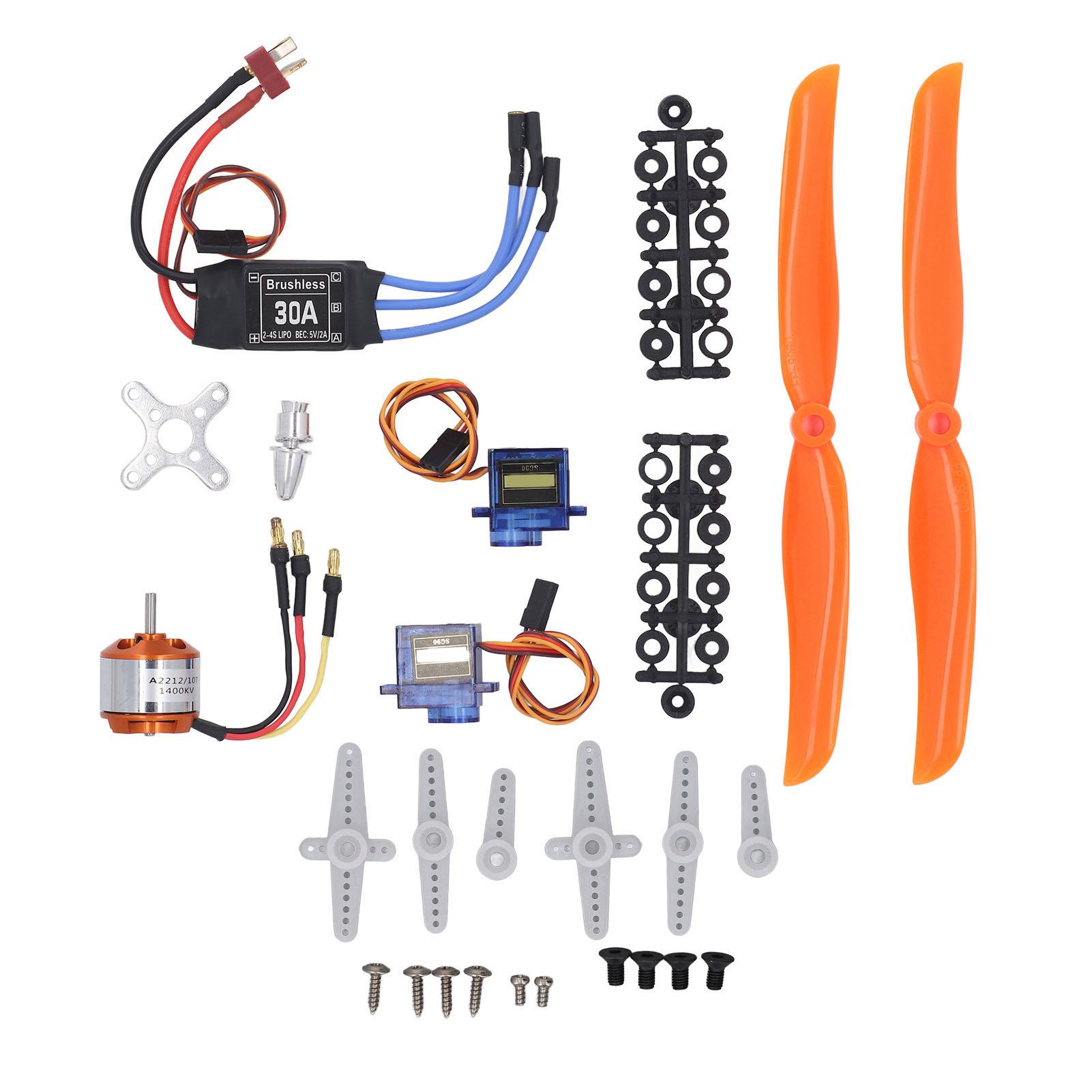 Набір аксесуарів для літака RC A2212 1400KV Безщітковий двигун 30A ESC SG90 Micro Servo 8060 Пропелер
Набір аксесуарів для літака RC A2212 1400KV Безщітковий двигун 30A ESC SG90 Micro Servo 8060 Пропелер