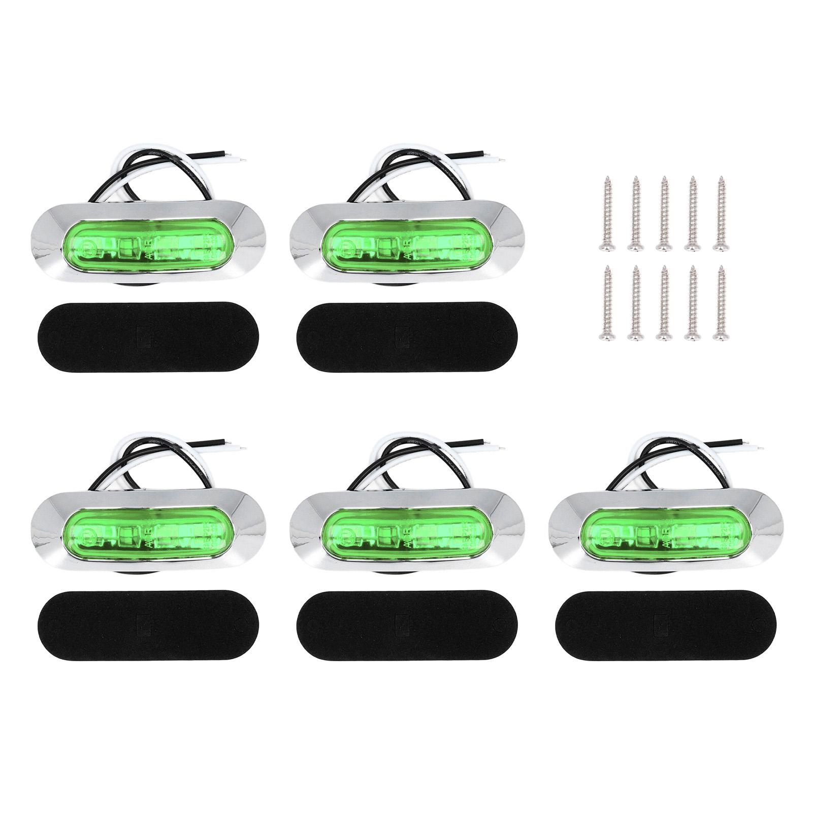 5 Sets LED Marker Light IP67 Waterproof Super Bright Side Turn Signal Light for Vehicle Marine
5 Sets LED Marker Light IP67 Waterproof Super Bright Side Turn Signal Light for Vehicle Marine