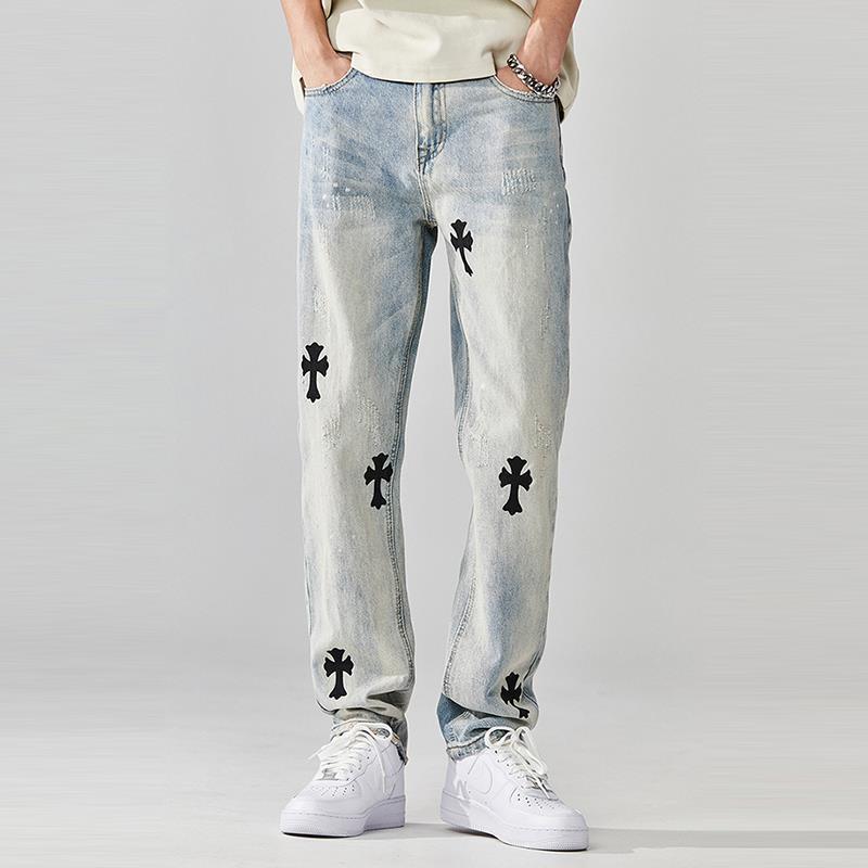 Мужские летние джинсы с широкими штанинами и принтом: Европейский и американский уличный стиль 3XL светло-синий
Мужские летние джинсы с широкими штанинами и принтом: Европейский и американский уличный стиль 3XL светло-синий