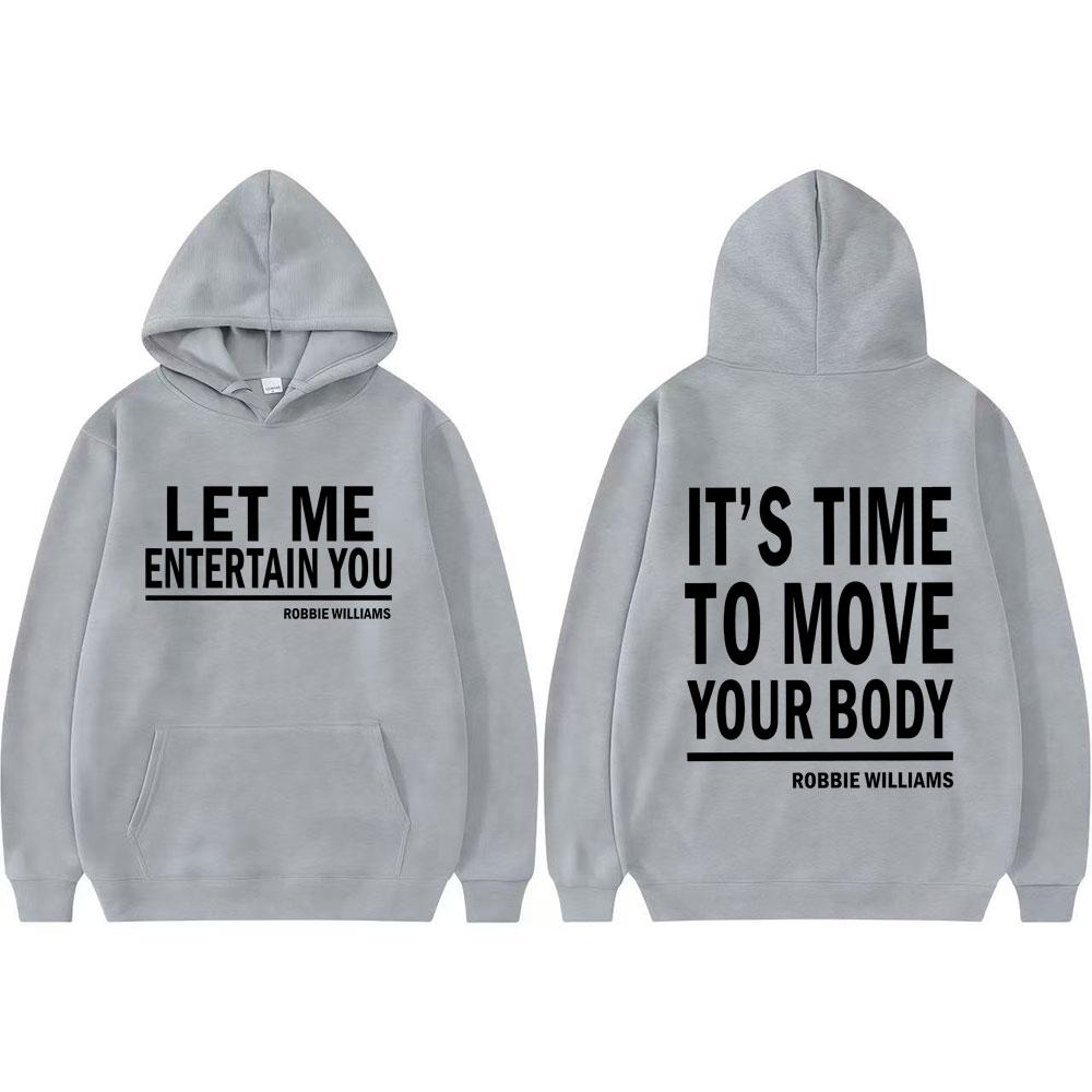 Robbie Williams Pop Music Hoodie It’s Time To Move Your Body Merch Hoodies Men Women Harajuku High Quality Sweatshirt Streetwear L
Robbie Williams Pop Music Hoodie It’s Time To Move Your Body Merch Hoodies Men Women Harajuku High Quality Sweatshirt Streetwear L