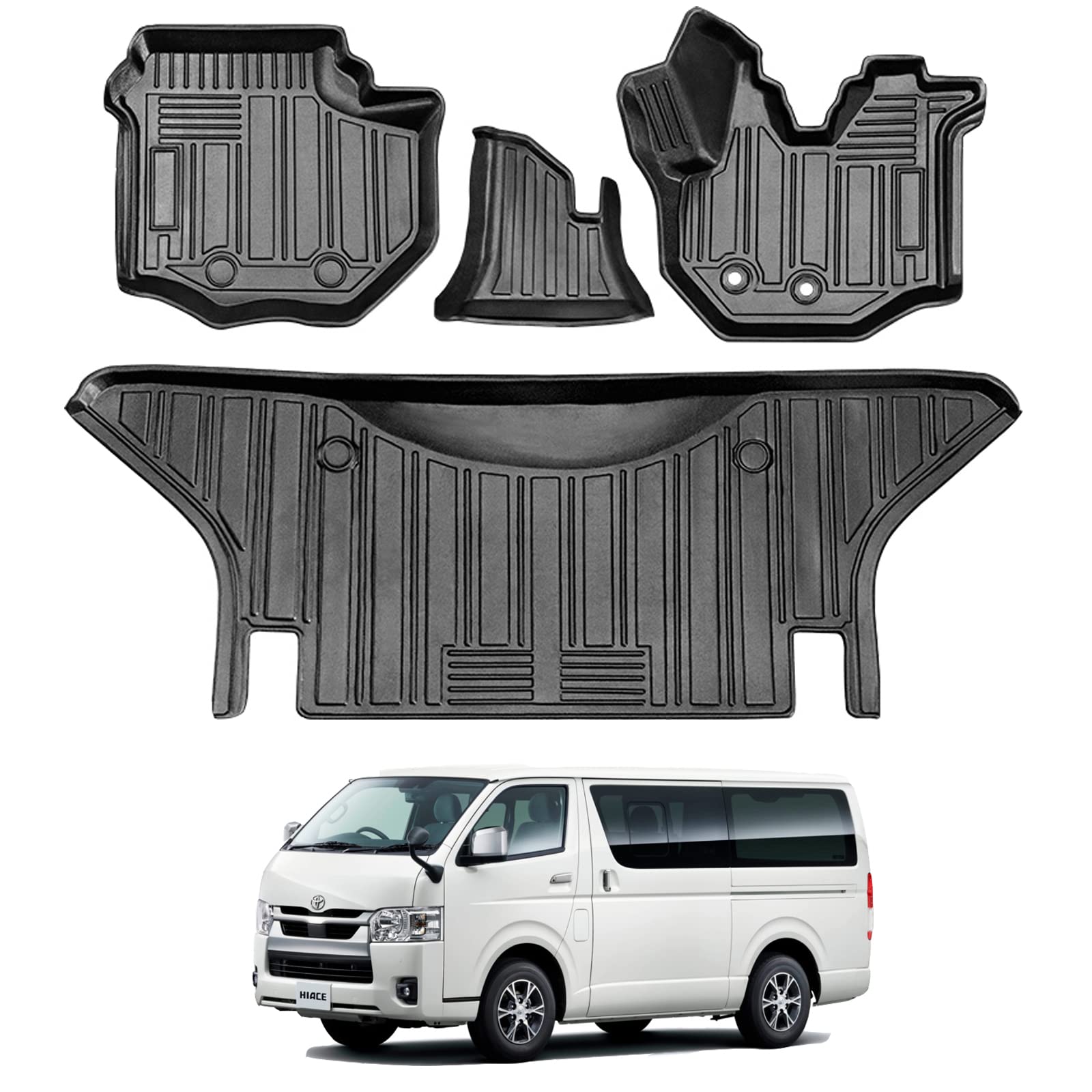 Toyota Hiace 200 Series 3D Коврики для пола HIACE TRH KDH2 Серия Тип 3D Коврики для пола для автоматических передних сидений 2-й ряд Материал TPE Заказные детали Водонепроницаемые чёрный
Toyota Hiace 200 Series 3D Коврики для пола HIACE TRH KDH2 Серия Тип 3D Коврики для пола для автоматических передних сидений 2-й ряд Материал TPE Заказные детали Водонепроницаемые чёрный