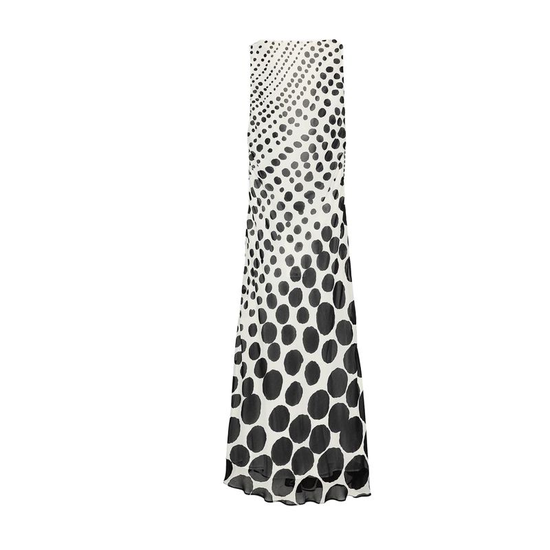 Summer New Product Women s Clothes Ruched Decorative Viscose Blended Boat Neck Polka Dot Sleeveless Length Dress 3579562 Black L
Summer New Product Women s Clothes Ruched Decorative Viscose Blended Boat Neck Polka Dot Sleeveless Length Dress 3579562 Black L