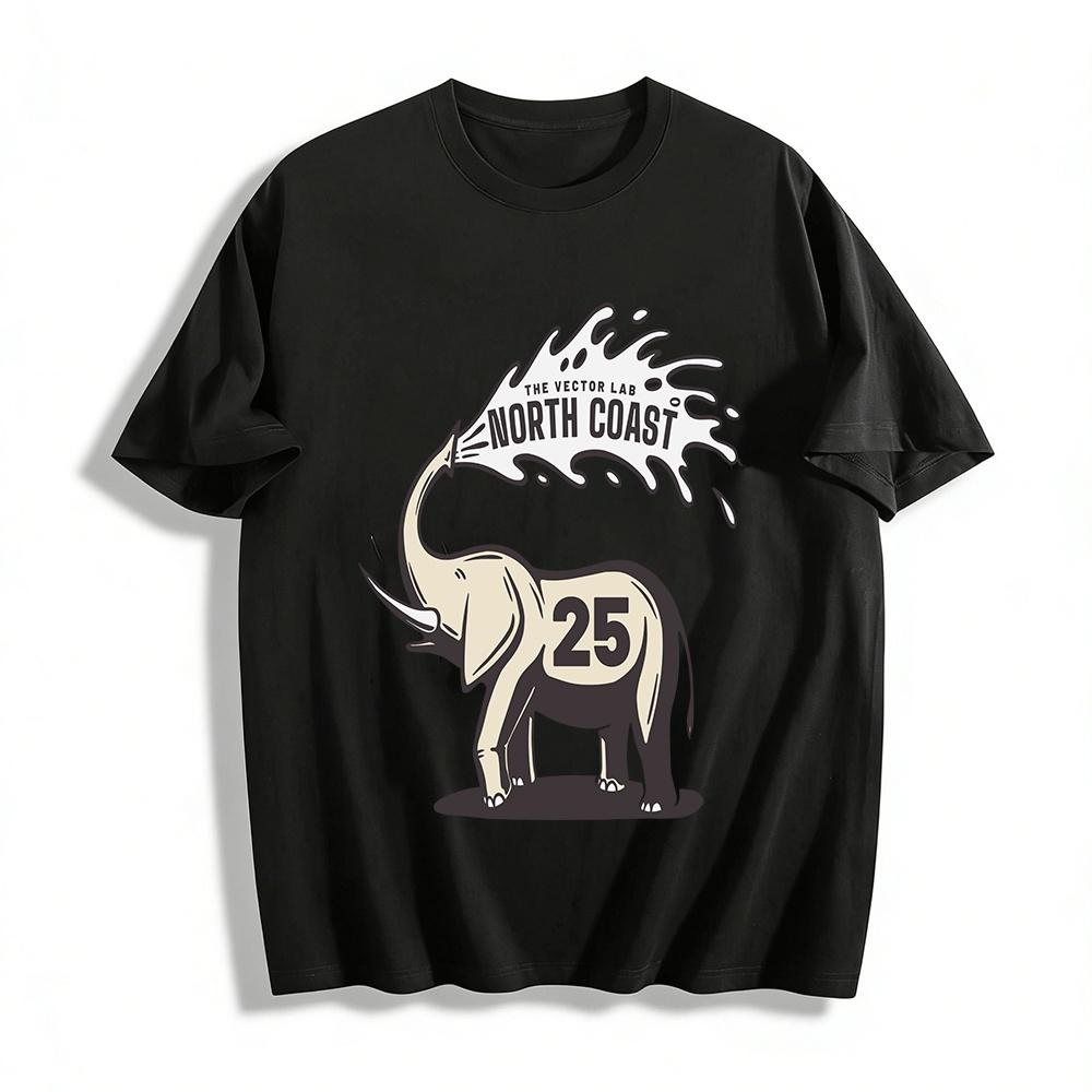 Retro North Coast No.25 Elephant Print Casual Unisex T-Shirt Pure cotton T-shirt XXS
Retro North Coast No.25 Elephant Print Casual Unisex T-Shirt Pure cotton T-shirt XXS