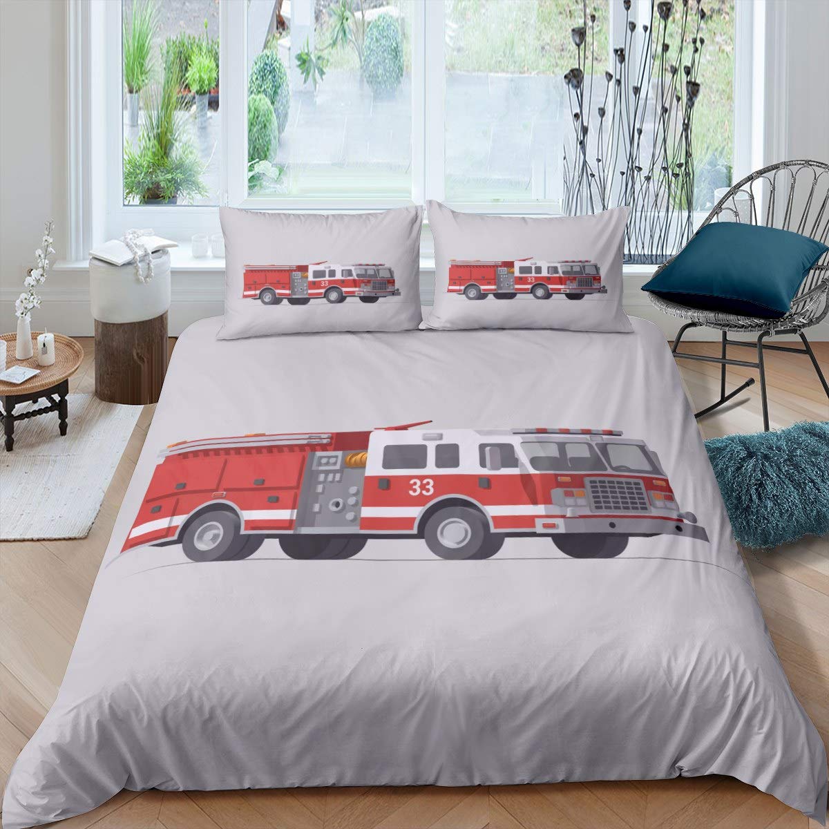 Пожежна вантажівка Комплект підодіяльників Дитячий Пожежний Автомобіль Комплект постільної білизни для хлопчиків Пожежна машина Зразок King Size Підодіяльник US King(264x228cm)
Пожежна вантажівка Комплект підодіяльників Дитячий Пожежний Автомобіль Комплект постільної білизни для хлопчиків Пожежна машина Зразок King Size Підодіяльник US King(264x228cm)