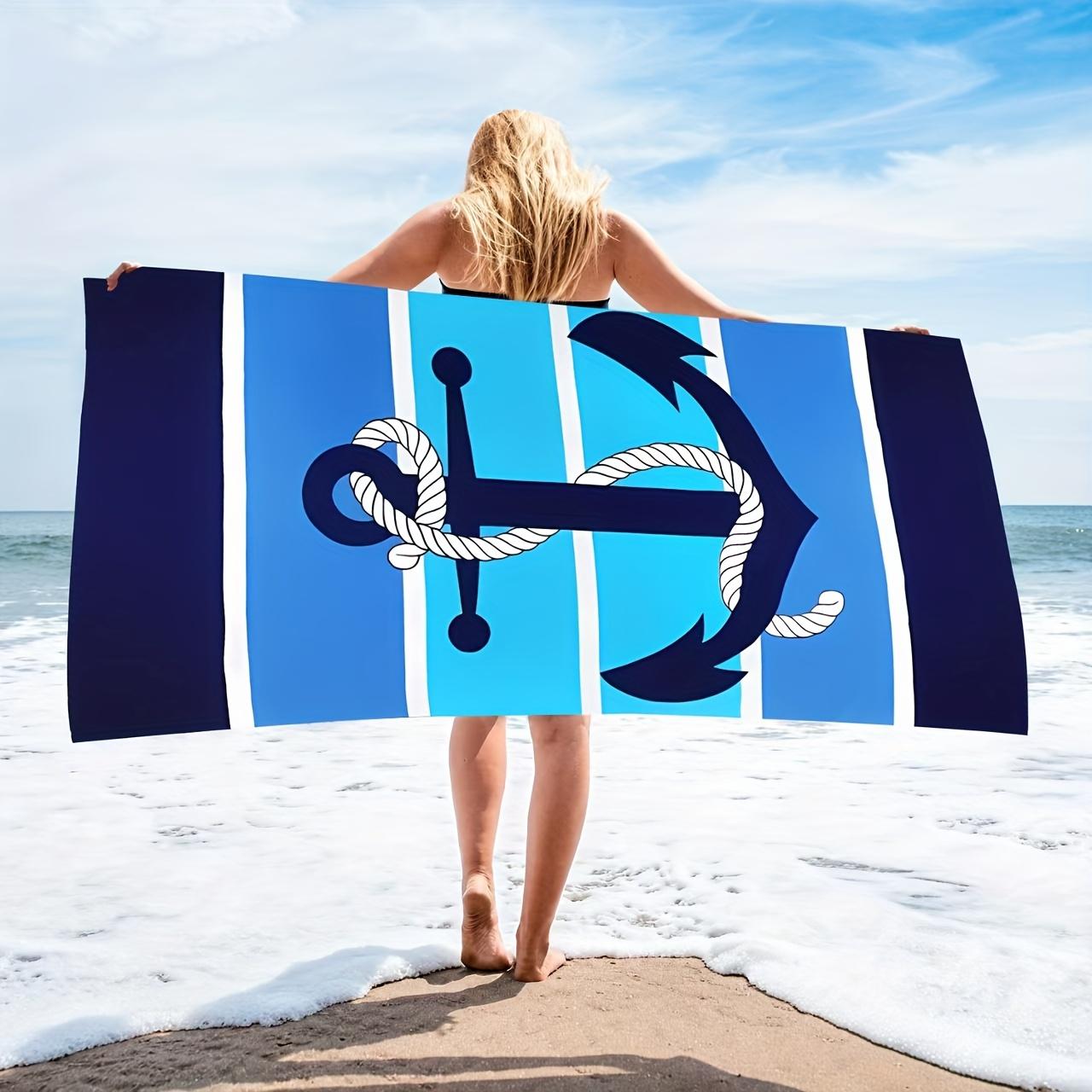 Ultra-Fine Microfiber Printed Anchor Bath Towel, Quick-Drying Soft Lightweight Portable Beach Towel W30*H60(CM)
Ultra-Fine Microfiber Printed Anchor Bath Towel, Quick-Drying Soft Lightweight Portable Beach Towel W30*H60(CM)